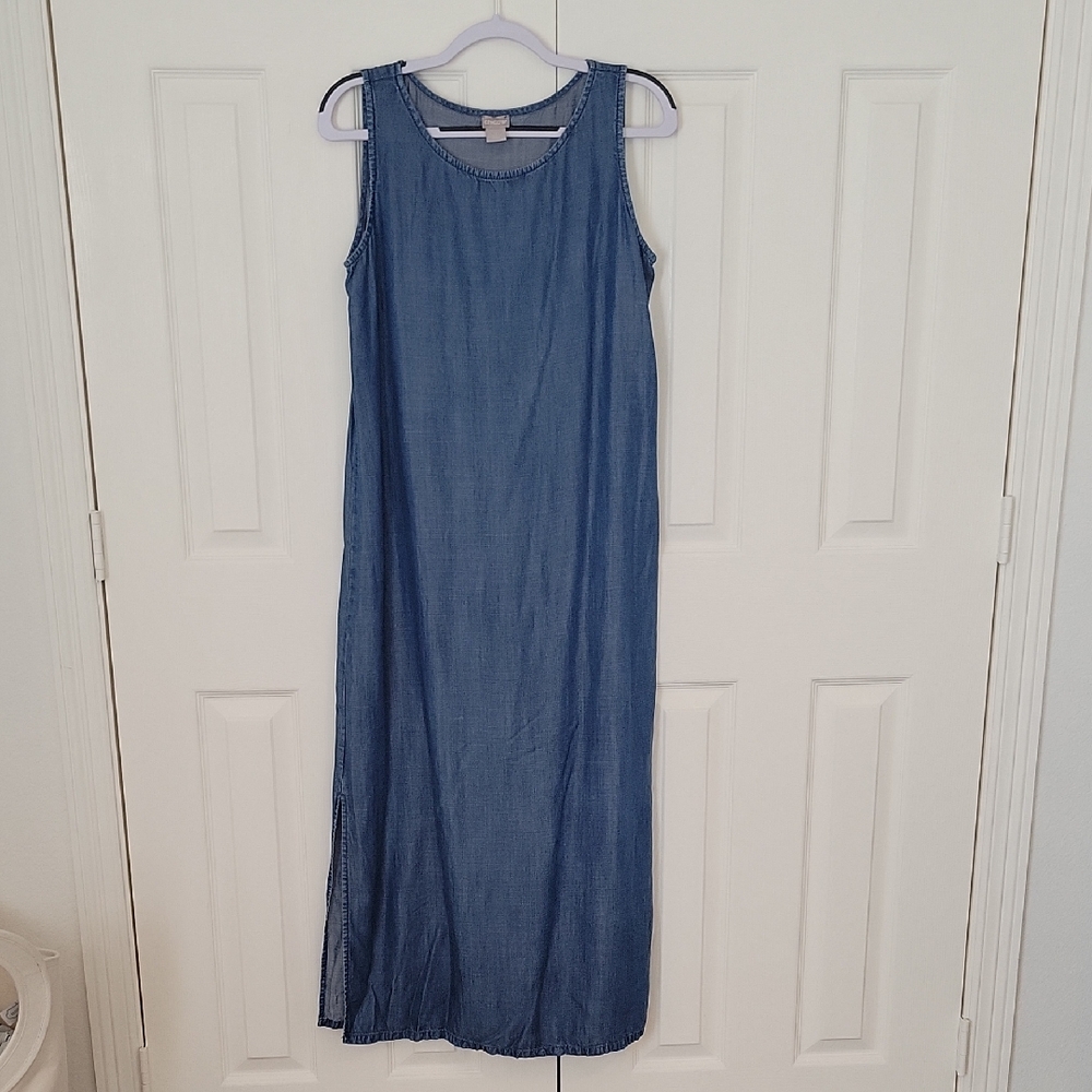 Chico's Denim Blue Maxi Dress